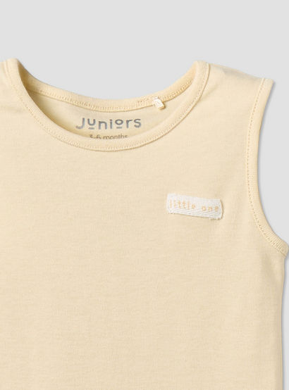Pack of 3 Juniors Round Neck Sleeveless Bodysuit with Snap Button Closure-baby-girls-clothing-bodysuits-image-6