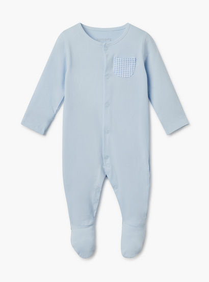 Juniors Assorted Sleepsuit with Long Sleeves and Pocket - Set of 2-baby-boys-clothing-nightwear-sleepsuits-image-3