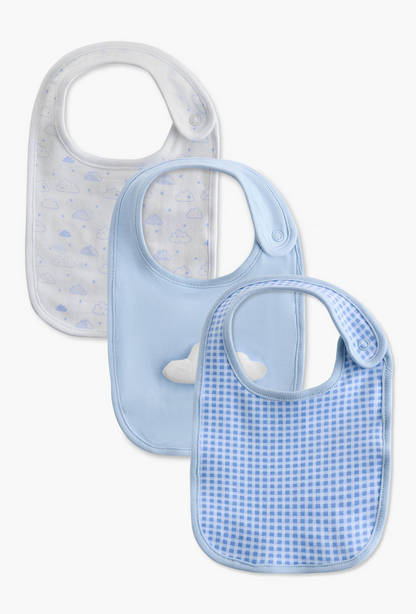 Juniors Assorted Bib with Button Closure - Set of 3-undefined-image-1