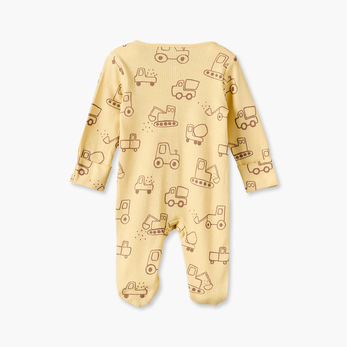 Pack of 3 Juniors Cotton Crew Neck Long Sleeves Sleepsuit Set with Vehicle Print