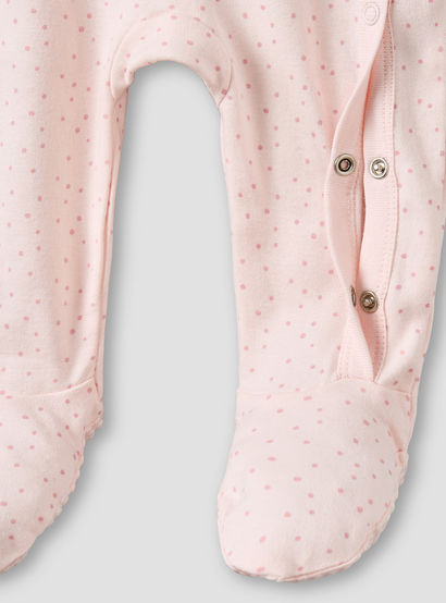 Pack of 3 Juniors Cotton Round Neck Long Sleeves Sleepsuit with Bunny Print-baby-girls-clothing-nightwear-sleepsuits-image-7