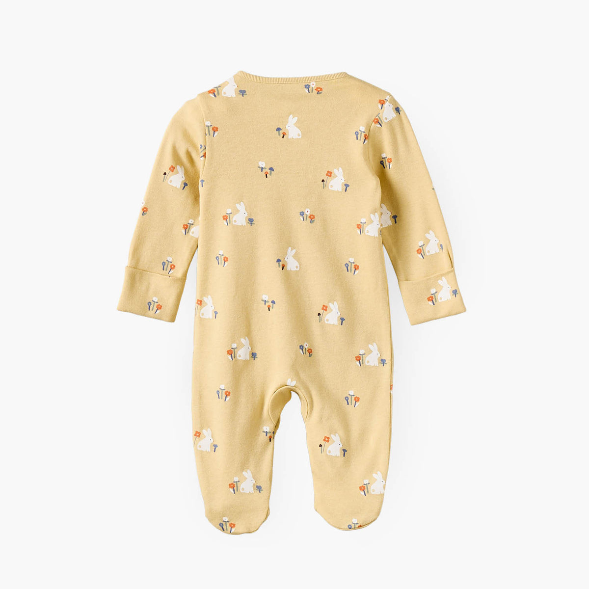 Pack of 3 Juniors Cotton Crew Neck Long Sleeves Sleepsuit with Bunny Print