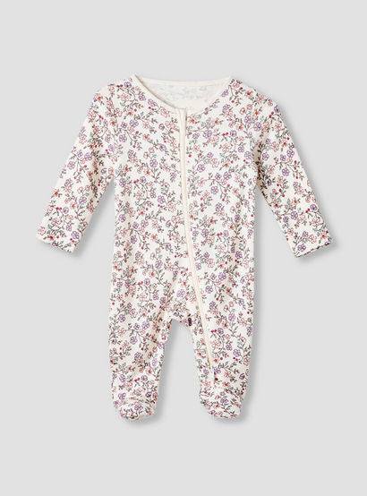 Juniors Round Neck Sleepsuit with Closed Feet - Cotton - Long Sleeves - Set of 3-baby-girls-clothing-nightwear-sleepsuits-image-3