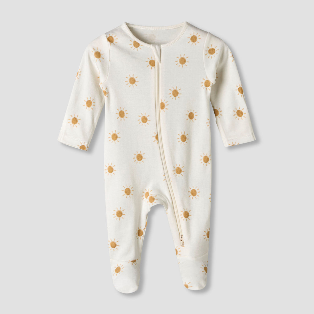 Pack of 3 Juniors Organic Cotton Round Neck Long Sleeves Sleepsuit with Print