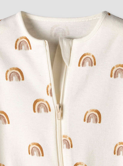 Pack of 3 Juniors Organic Cotton Round Neck Long Sleeves Sleepsuit with Print-baby-boys-clothing-nightwear-sleepsuits-image-5