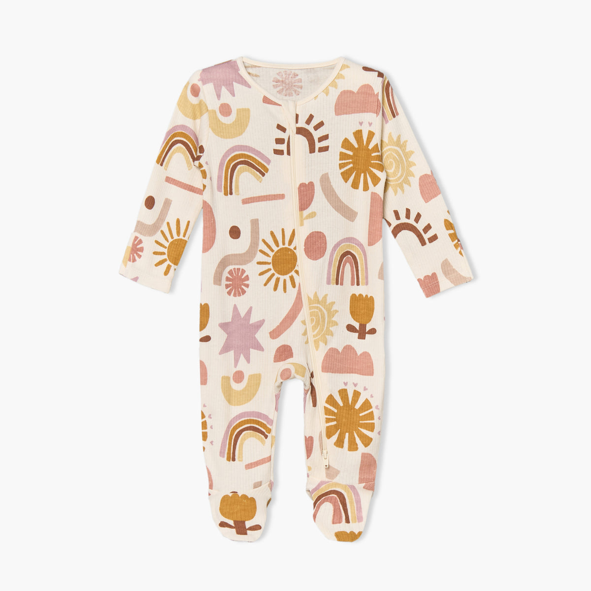 Pack of 3 Juniors Cotton Round Neck Long Sleeves Sleepsuit with Floral Print
