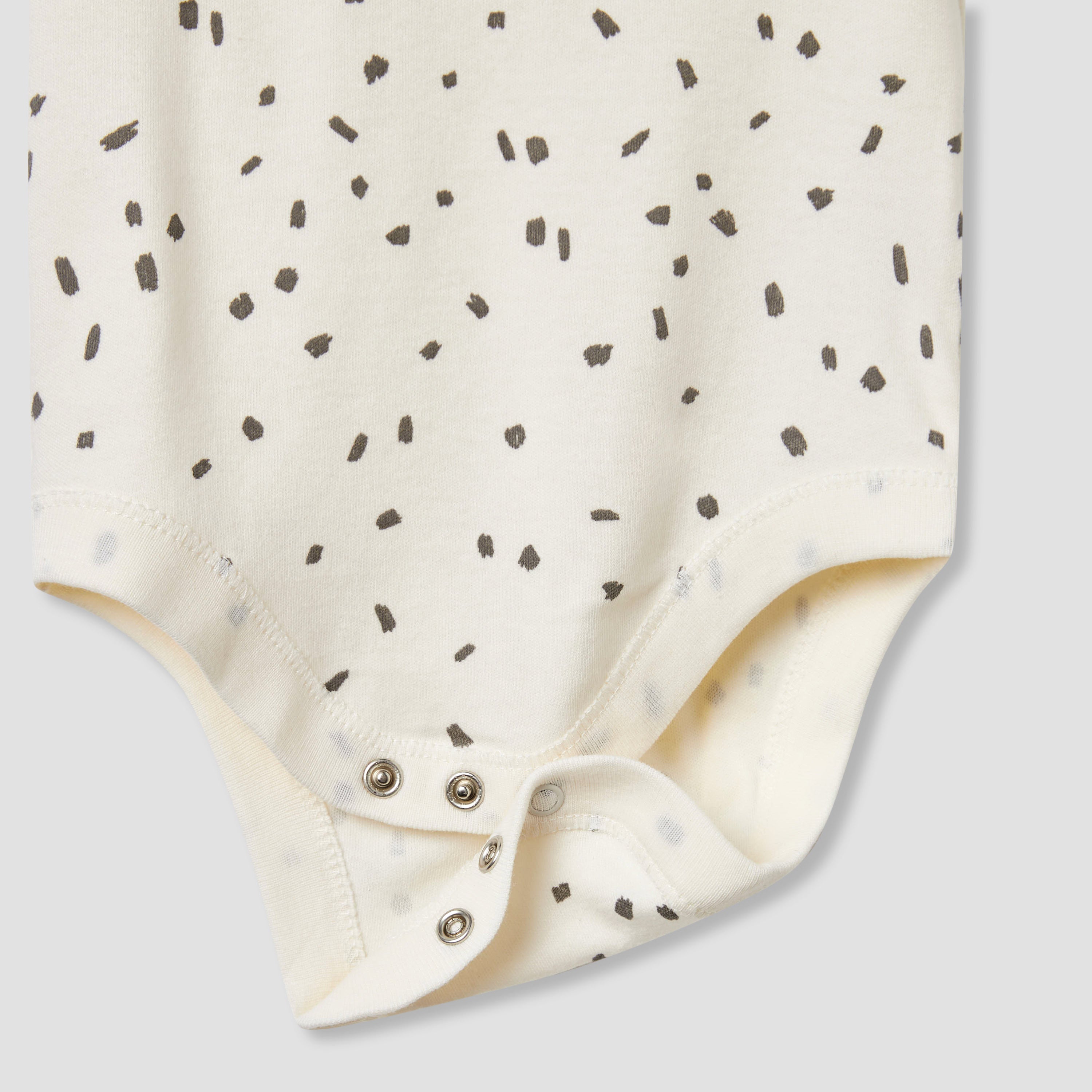 Juniors Printed Bodysuit with Short Sleeves and Button Closure - Set of 3