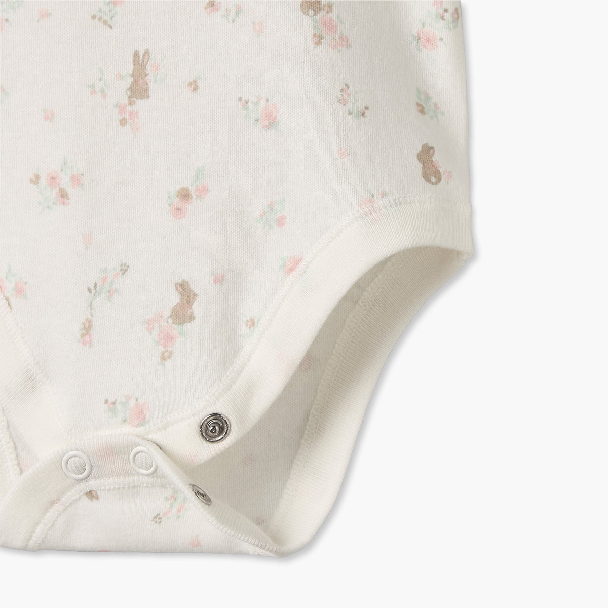 Pack of 7 Juniors Cotton Crew Neck Sleeveless Bodysuit with Floral Print