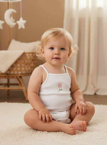 Juniors Assorted Sleeveless Bodysuits - Set of 7-baby-girls-clothing-bodysuits-image-9