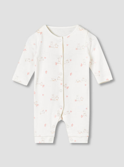 Pack of 5 Juniors Cotton Round Neck Long Sleeves Sleepsuit with Fun Prints-baby-girls-clothing-nightwear-sleepsuits-image-3