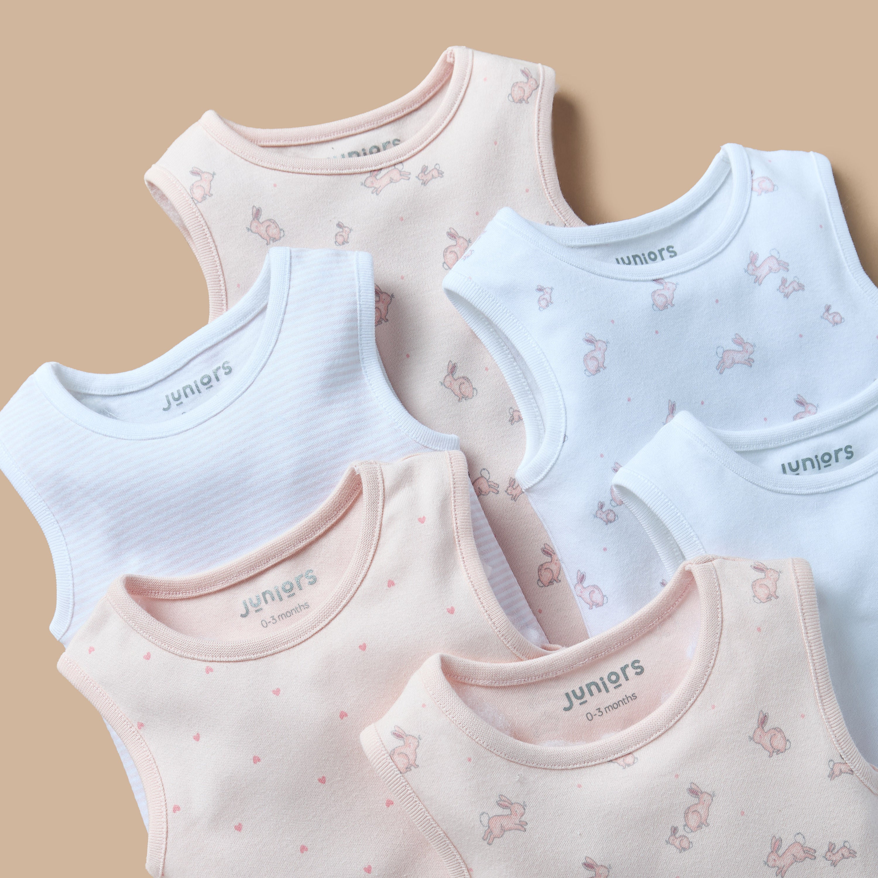Juniors Assorted Sleeveless Bodysuit - Set of 7