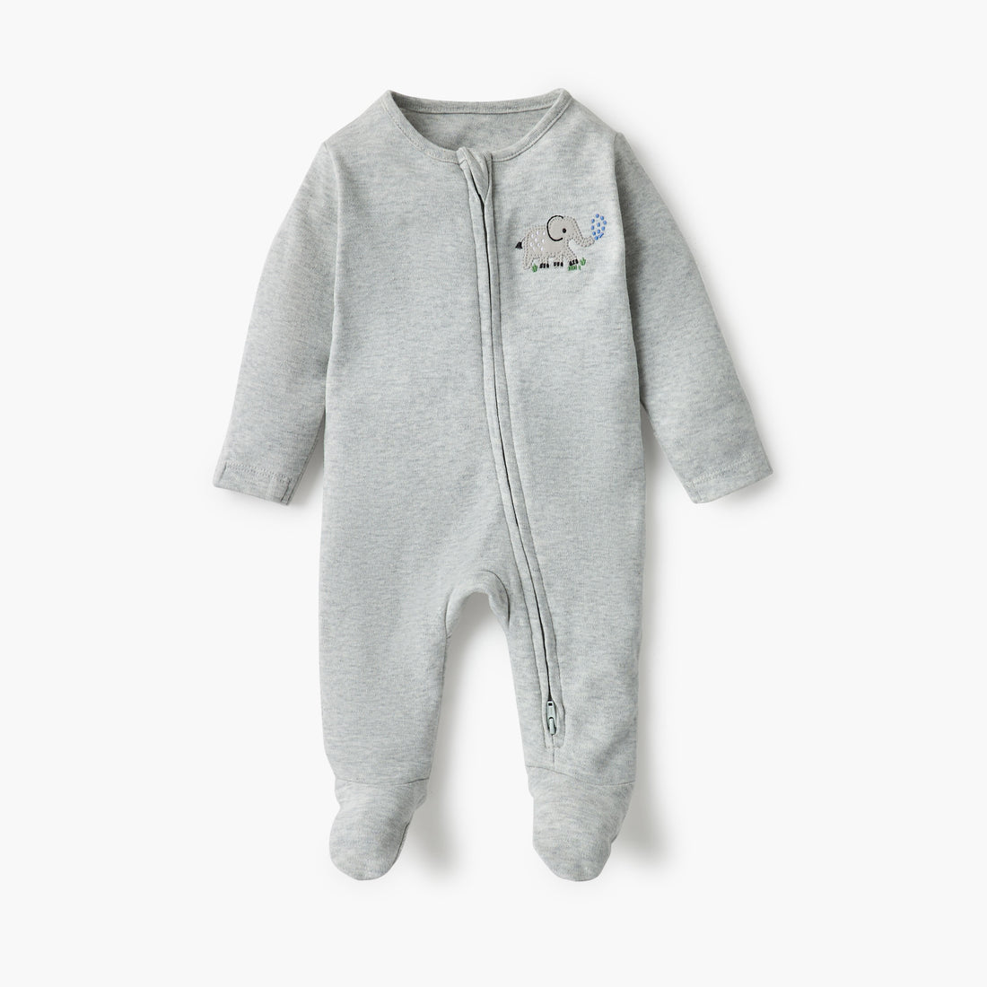 Juniors Assorted Sleepsuit with Long Sleeves and Zip Closure - Set of 3
