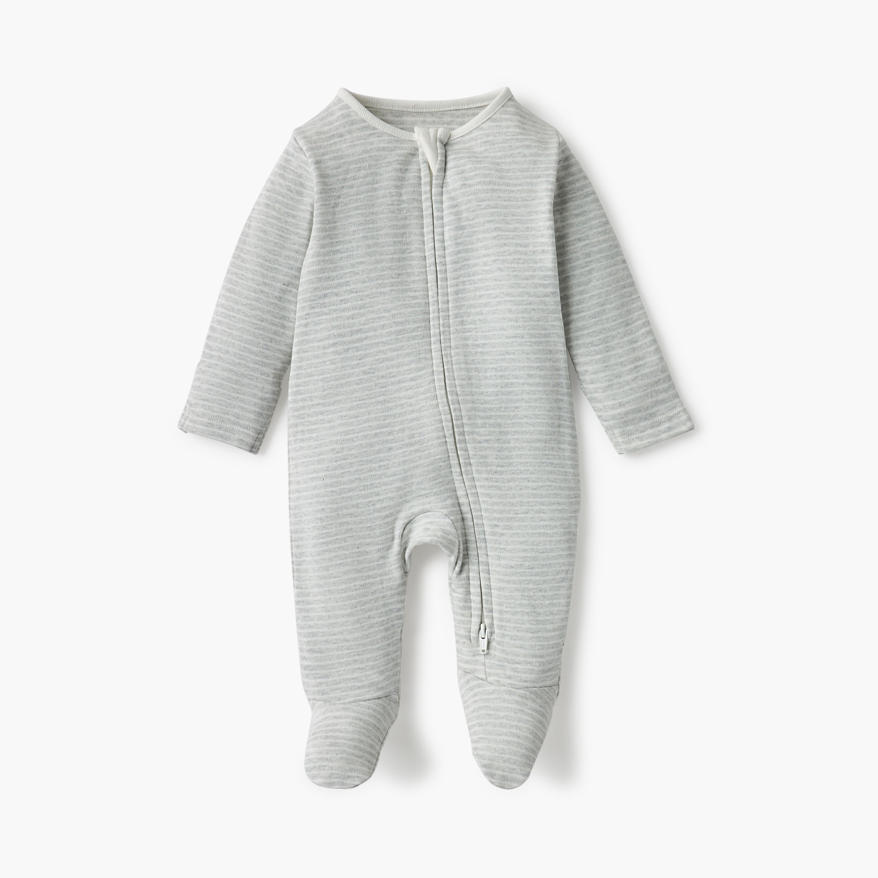 Juniors Assorted Sleepsuit with Long Sleeves and Zip Closure - Set of 3