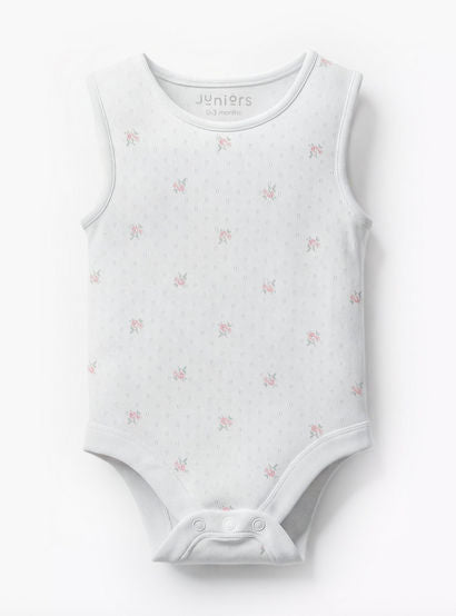 Pack of 7 Juniors Cotton Round Neck Sleeveless Bodysuit with Snap Button Closure-baby-girls-clothing-bodysuits-image-5