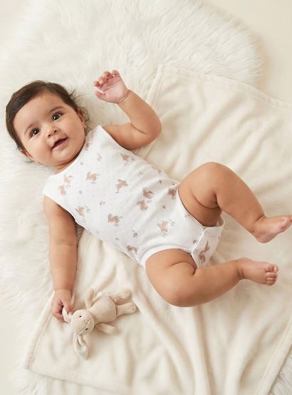Pack of 7 Juniors Cotton Round Neck Sleeveless Bodysuit with Snap Button Closure-baby-girls-clothing-bodysuits-image-2