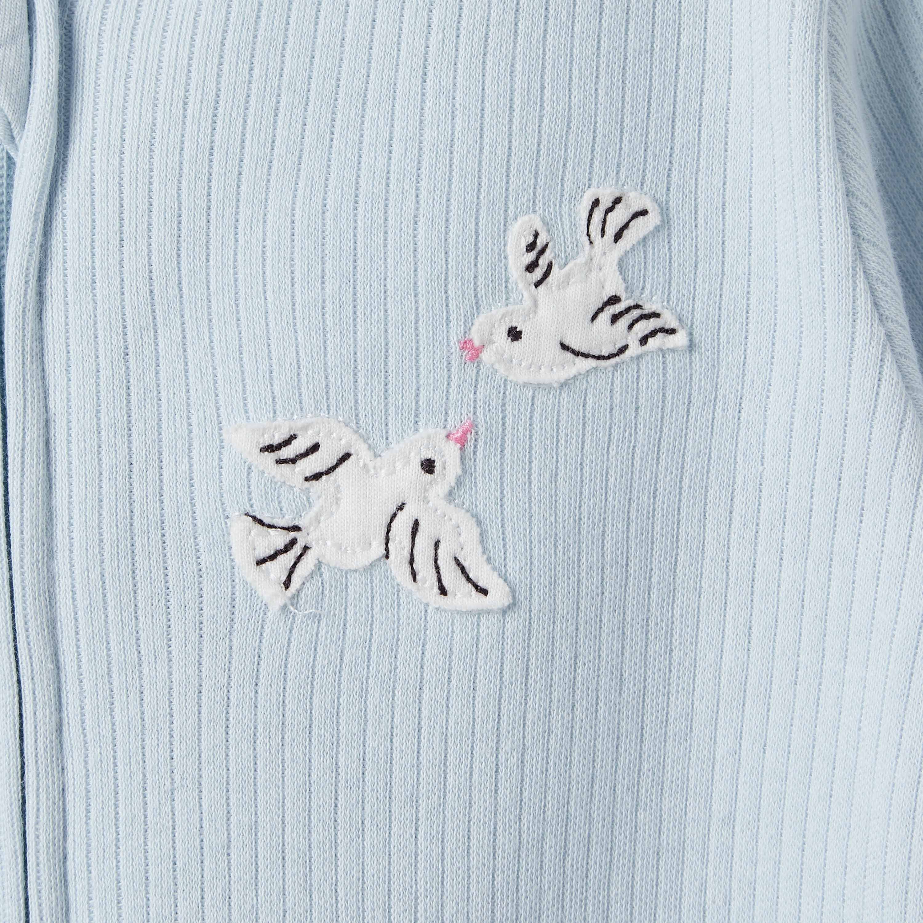 Juniors Printed Sleepsuit with Zip Closure - Set of 3