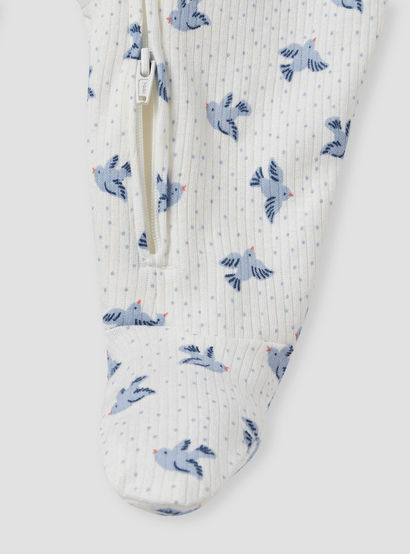 Juniors Printed Sleepsuit with Zip Closure - Set of 3-baby-boys-clothing-nightwear-sleepsuits-image-7