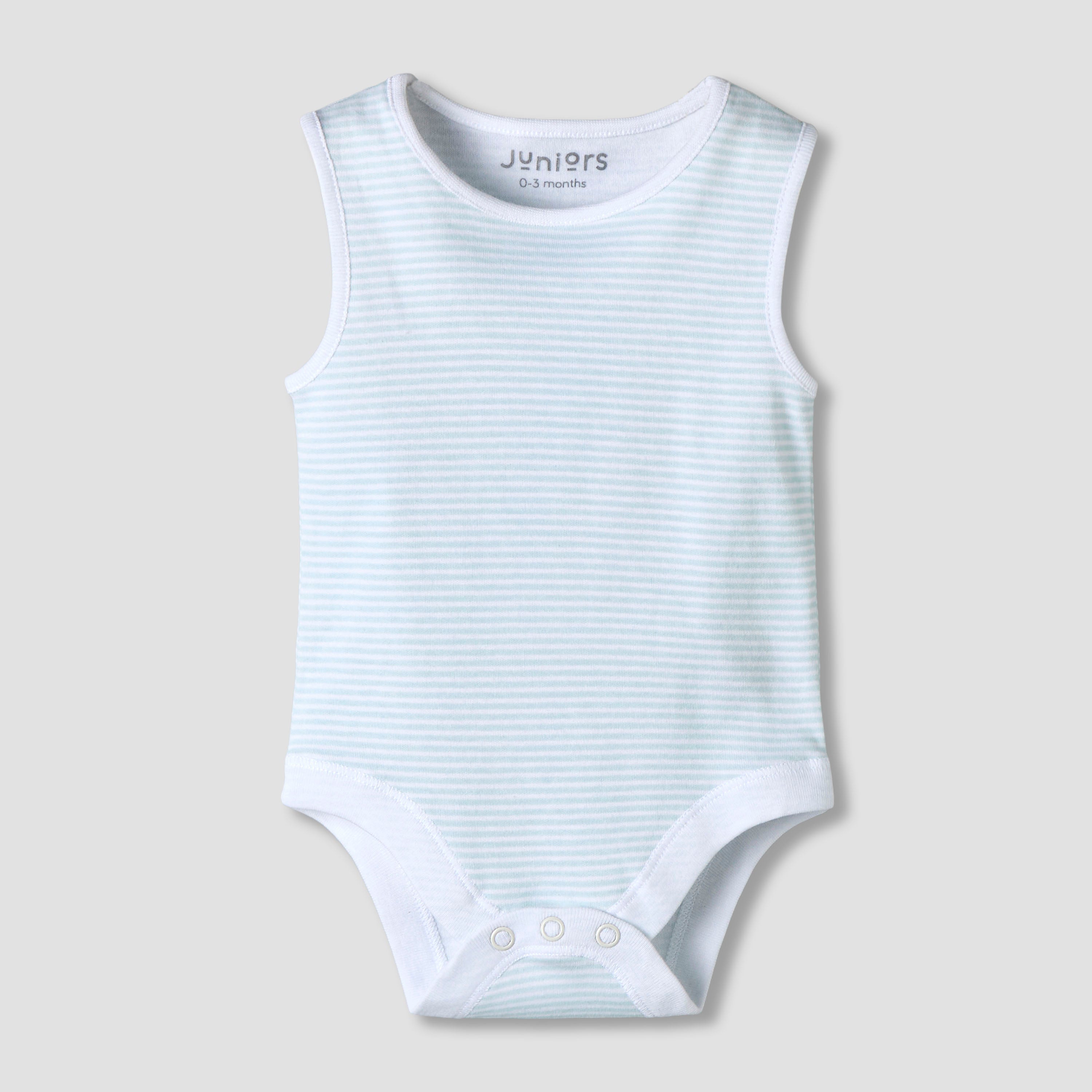 Pack of 7 Juniors Round Neck Sleeveless Bodysuit with Fun Prints