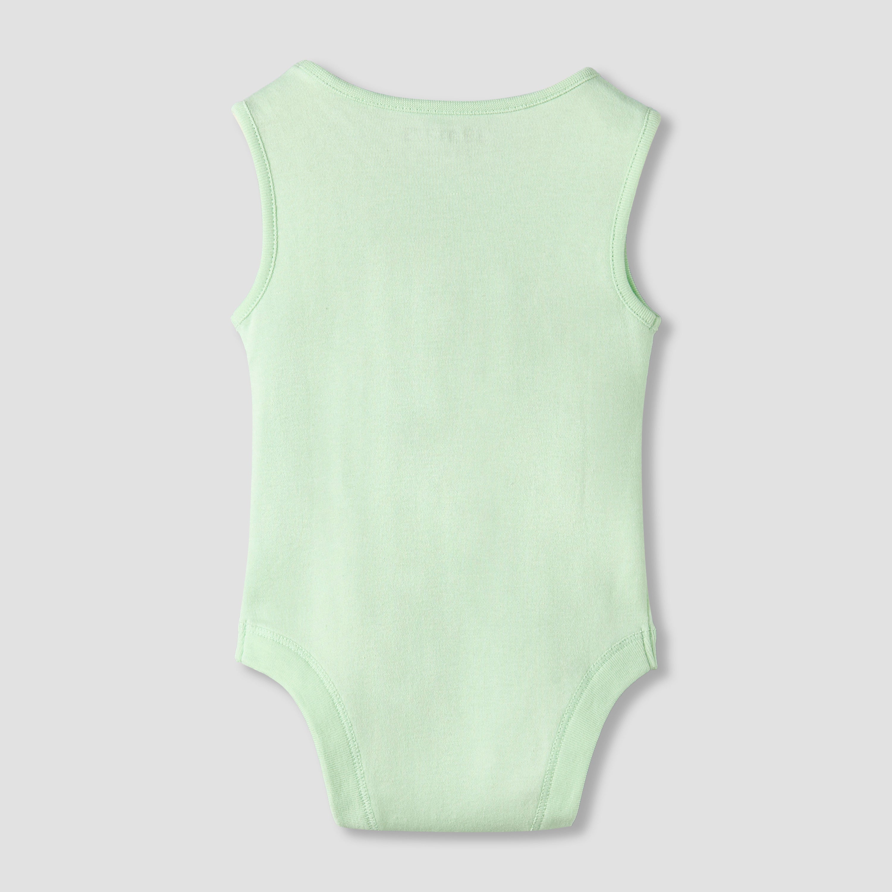Pack of 7 Juniors Crew Neck Sleeveless Bodysuit with Snap Button Closure