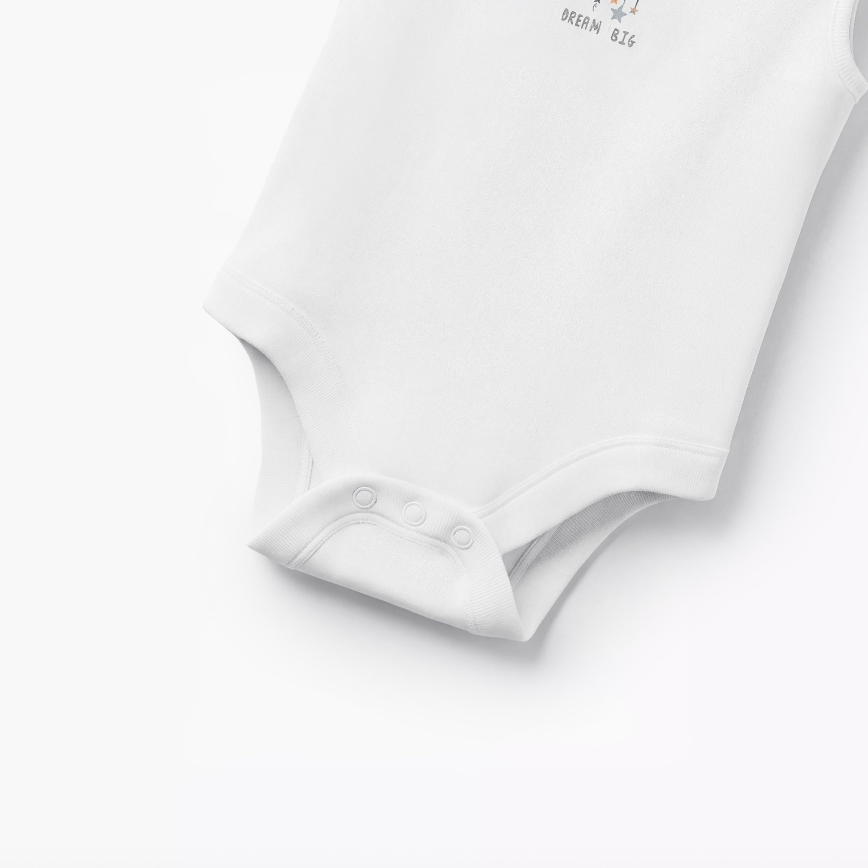 Pack of 7 Juniors Round Neck Sleeveless Bodysuit with Snap Button Closure