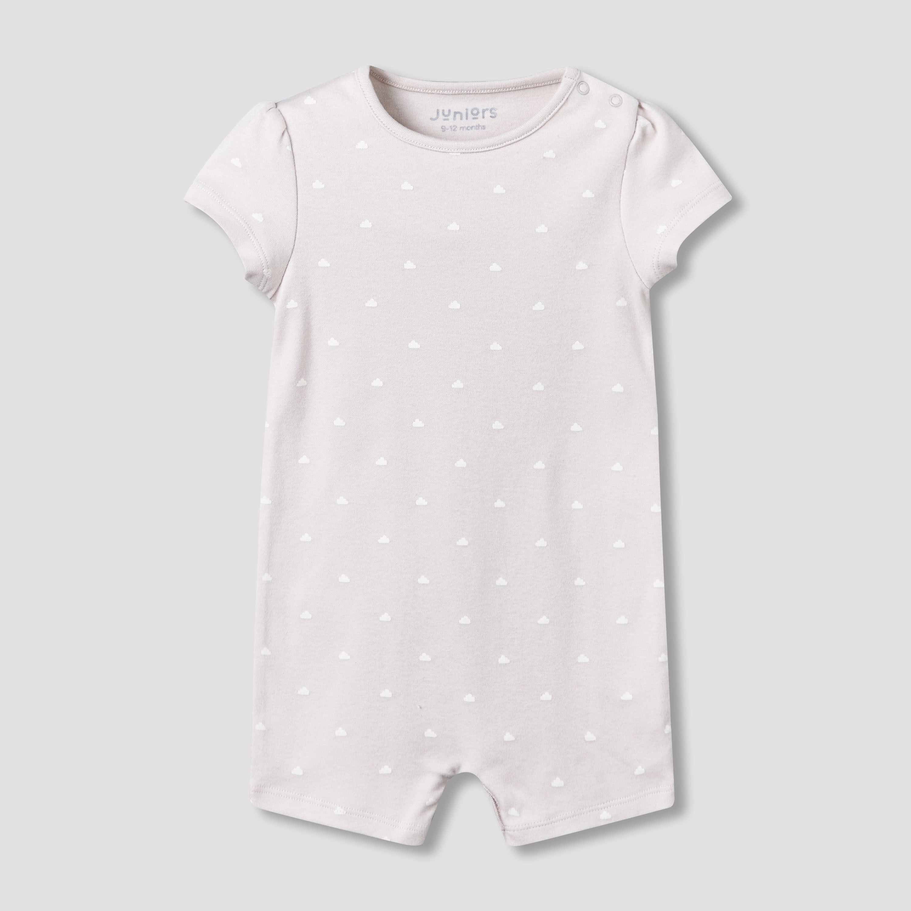 Pack of 2 Juniors Round Neck Short Sleeves Romper with Print