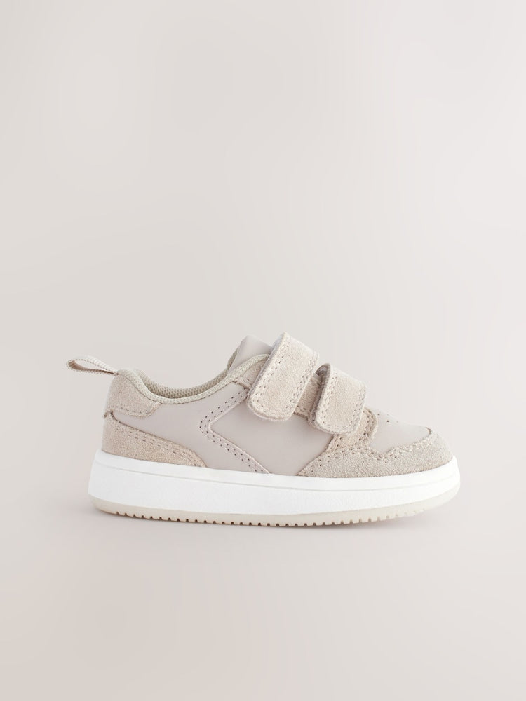 Neutral Standard Fit (F) Touch Fastening Leather First Walker Baby Shoes