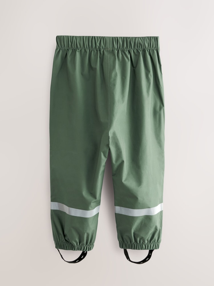 Khaki Green Waterproof Trousers (9mths-10yrs)