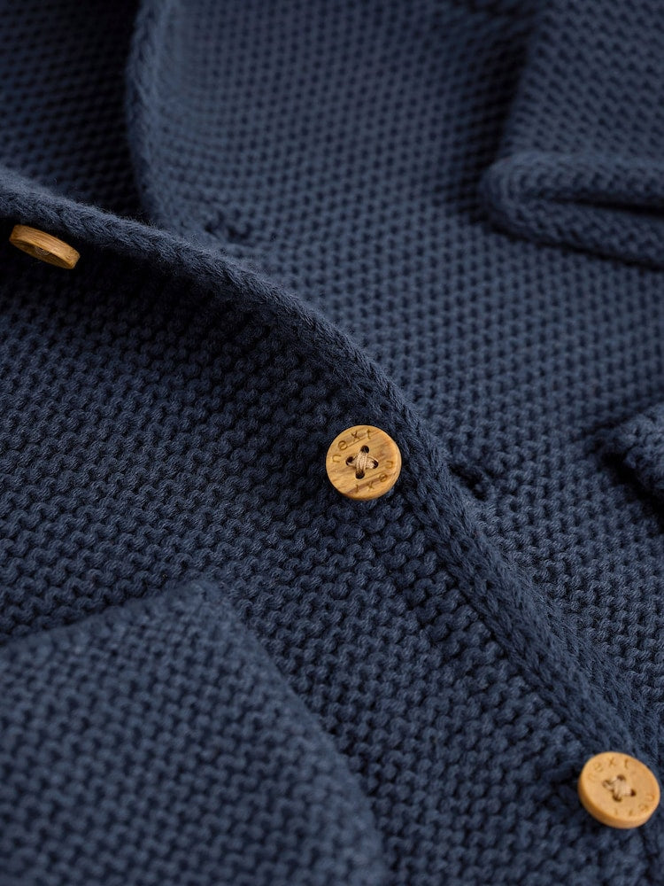 Navy Blue Knitted Baby Cardigan (0mths-2yrs)