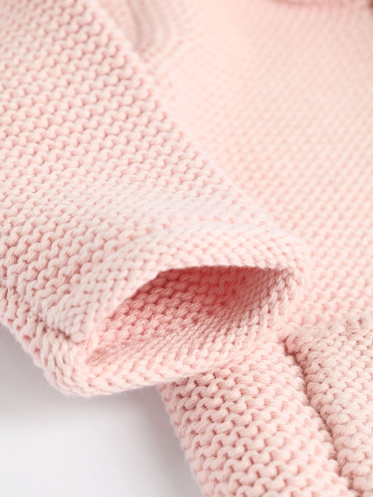 Pink Knitted Baby Cardigan (0mths-2yrs)