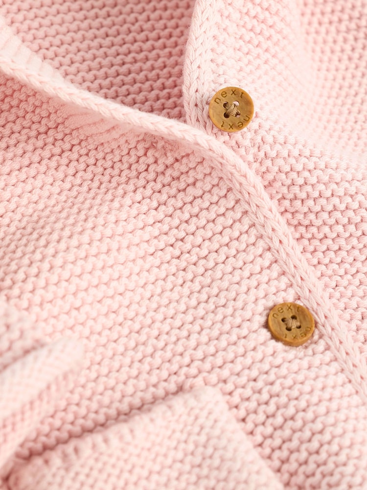 Pink Knitted Baby Cardigan (0mths-2yrs)