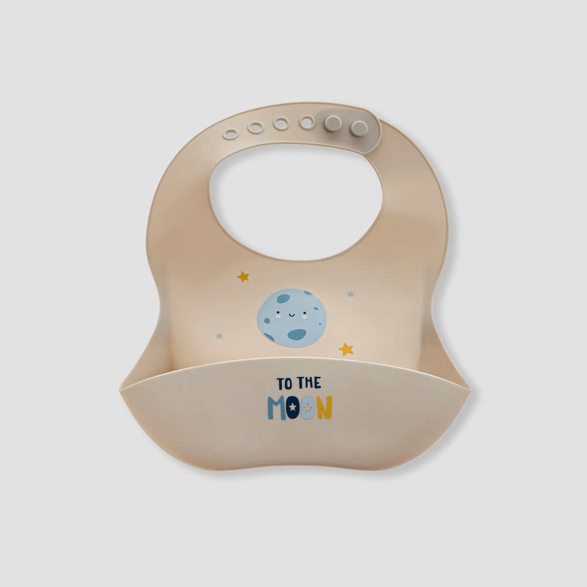 Juniors Assorted Silicone Bib with Button Closure - Set of 2