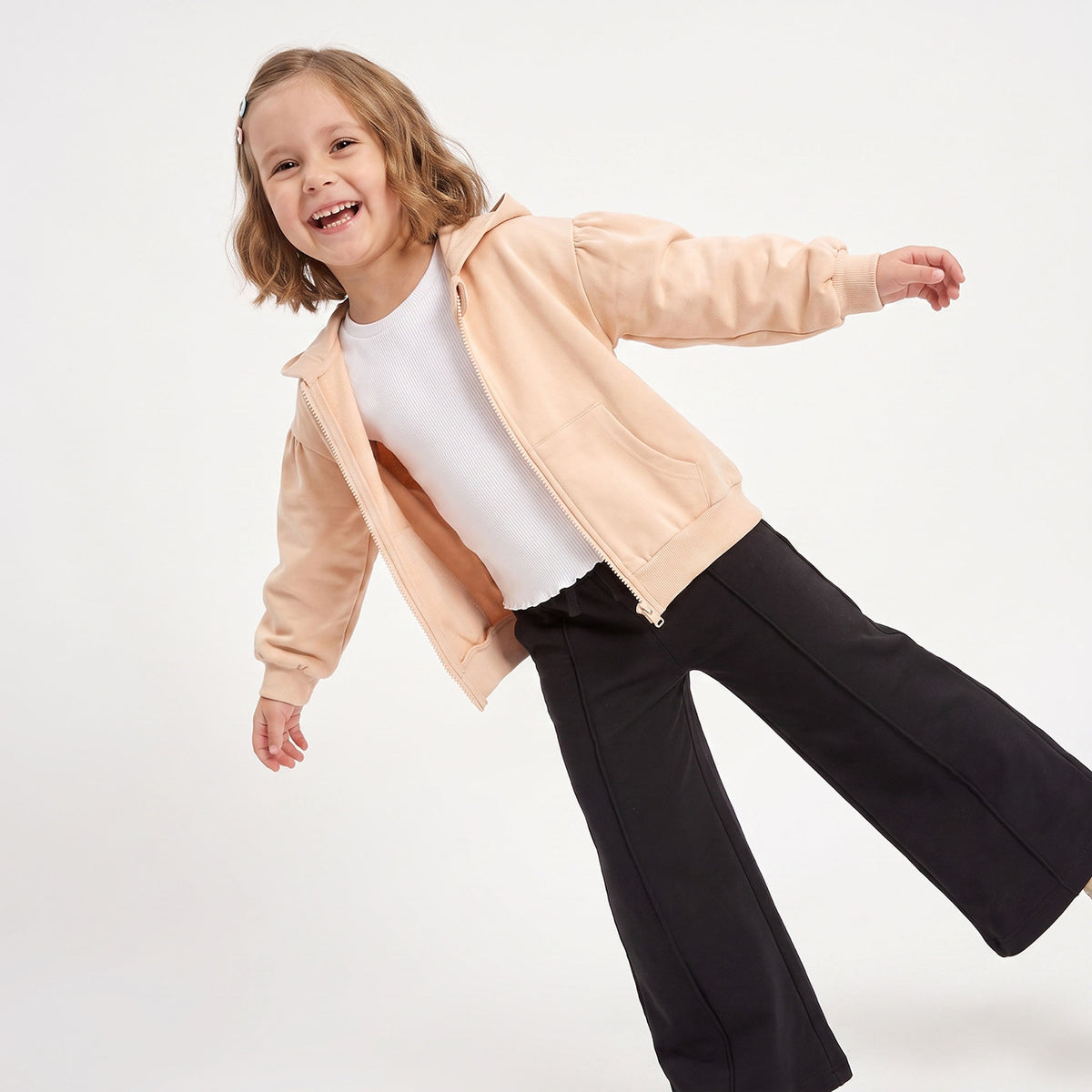 Juniors Hooded Sweatshirt with Long Sleeves