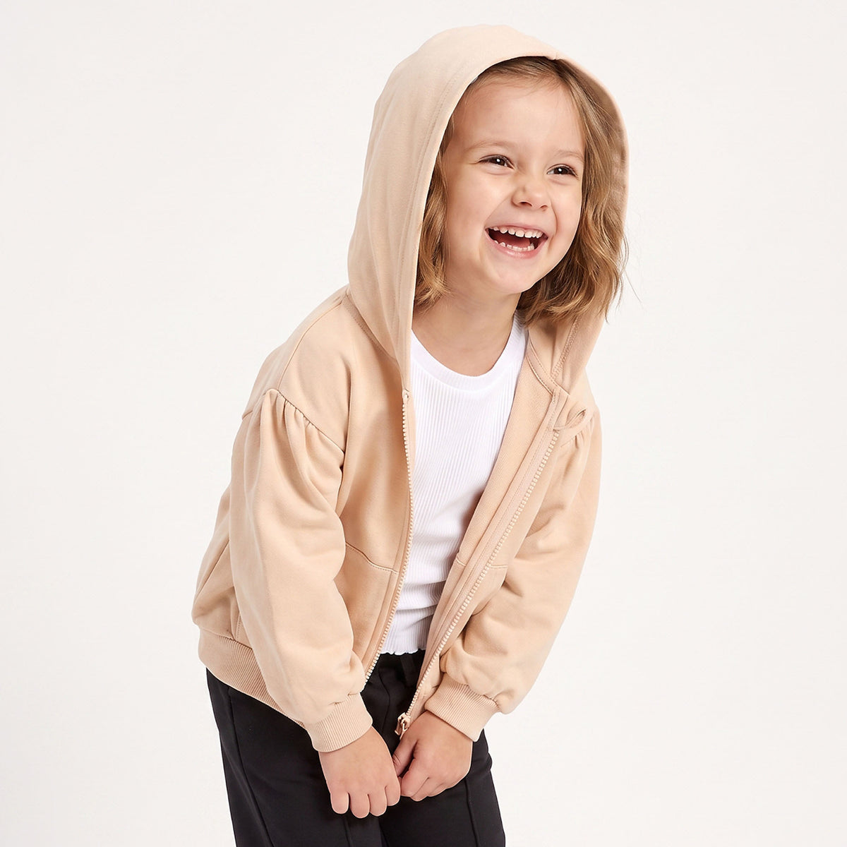 Juniors Hooded Sweatshirt with Long Sleeves