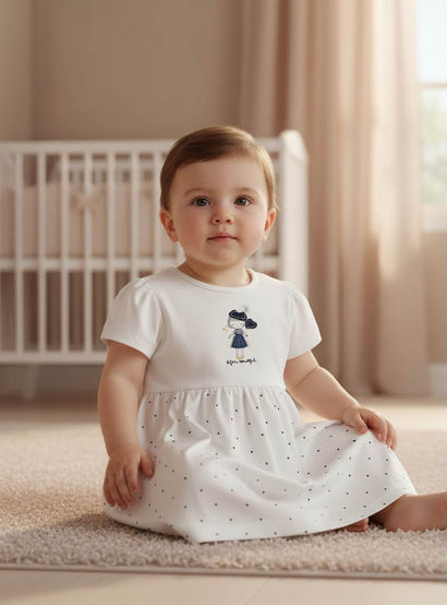 Juniors Heart Print A-line Dress with Embroidered Detail-baby-girls-clothing-dressesandjumpsuits-image-10