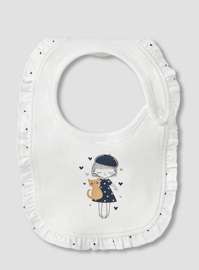 Juniors Printed Bib with Snap Button Closure-baby-feeding-bibs-image-1