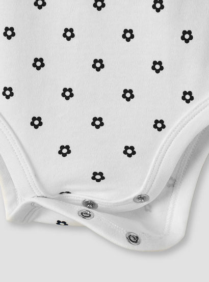 Juniors Cotton Square Neck Strappy Bodysuit with Floral Print-baby-girls-clothing-bodysuits-image-5