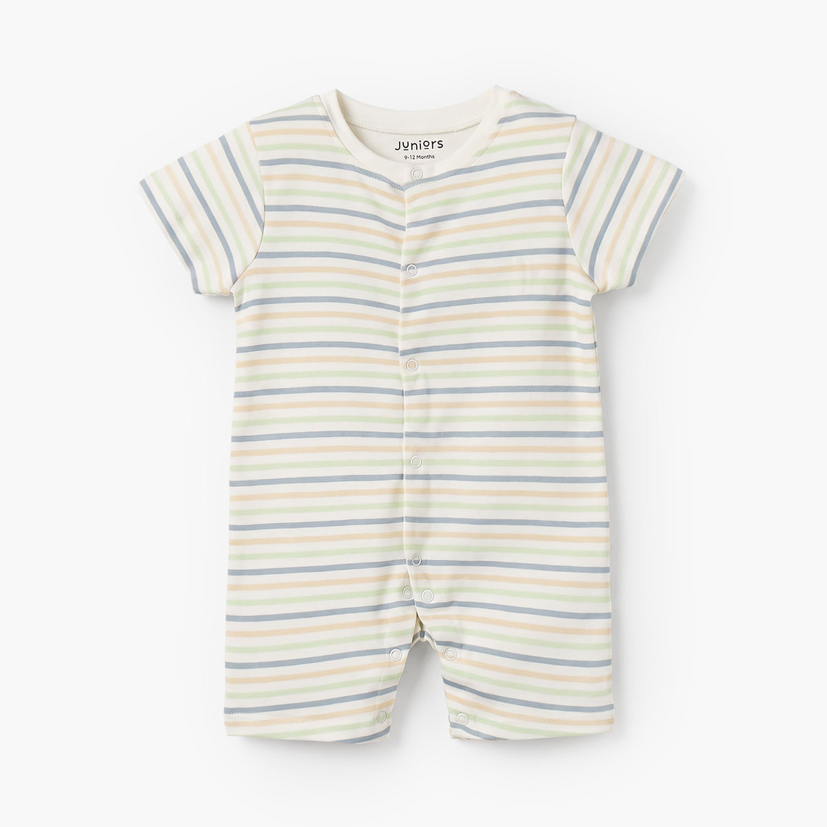 Set of 2 Juniors Cotton Crew Neck Sleepsuit with Romper
