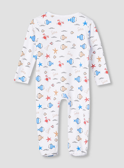 Juniors Cotton Round Neck Long Sleeve Sleepsuit with Zip Closure-baby-boys-clothing-nightwear-sleepsuits-image-3