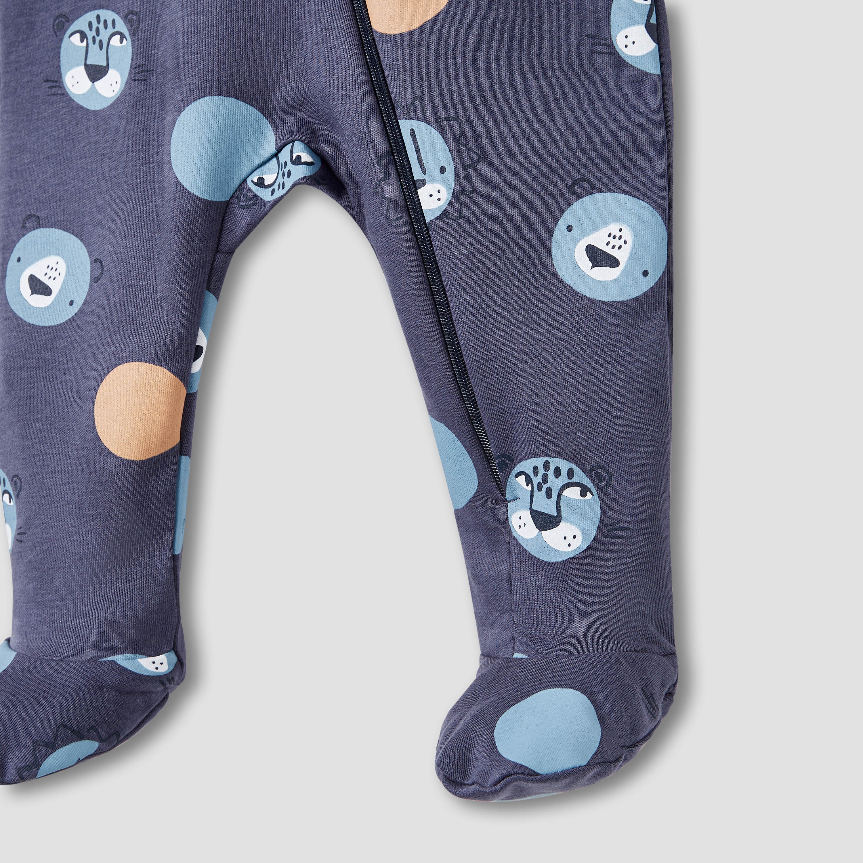 Juniors Printed Closed Feet Sleepsuit with Long Sleeves