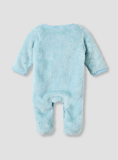 Juniors Faux Fur Textured Sleepsuit with Long Sleeves-baby-boys-clothing-nightwear-sleepsuits-image-2