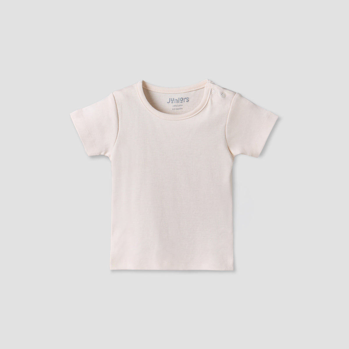 Juniors Round Neck Short Sleeves T-shirt and Dungaree Set with Bunny Print