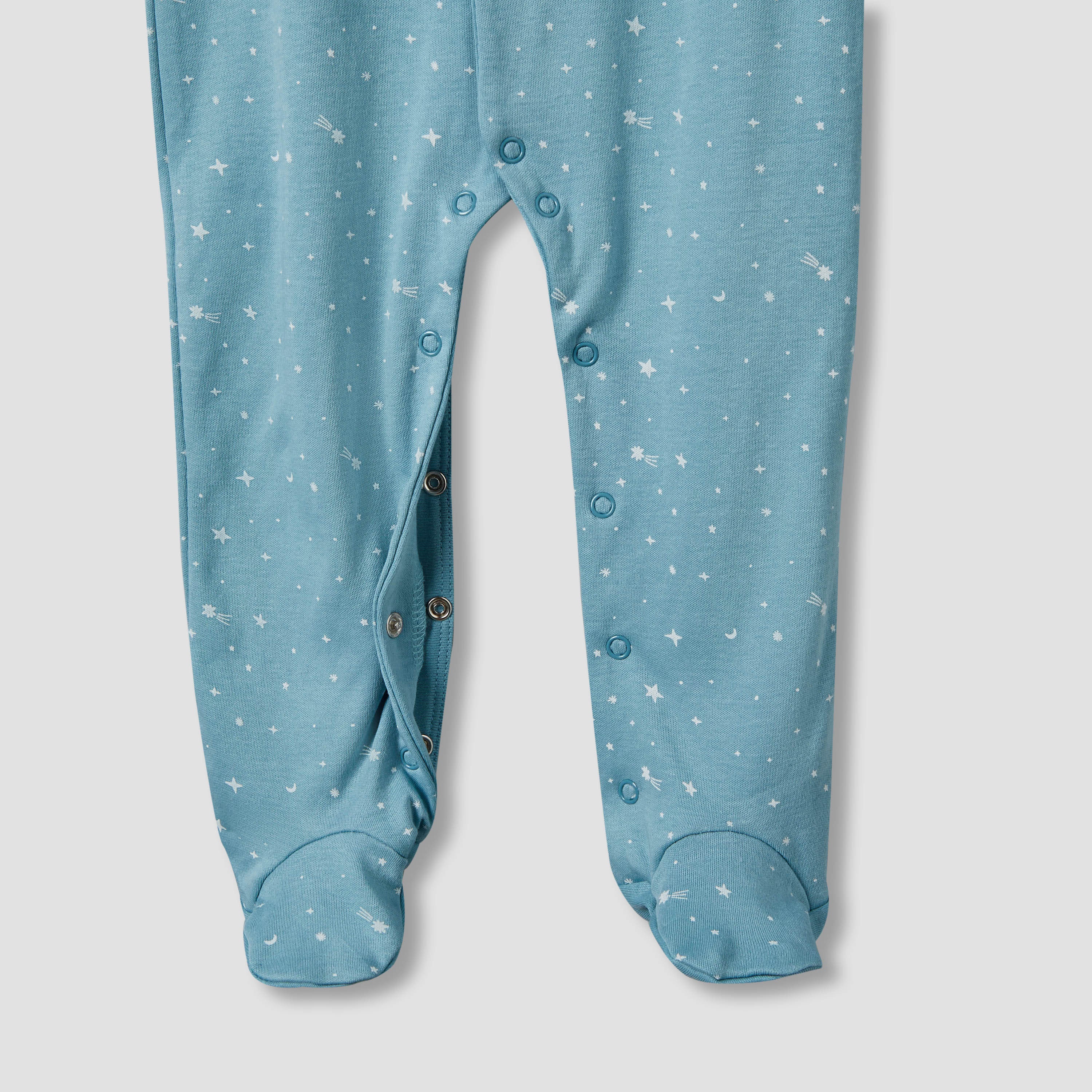 Pack of 2 Juniors Cotton Long Sleeves Sleepsuit with Space Print