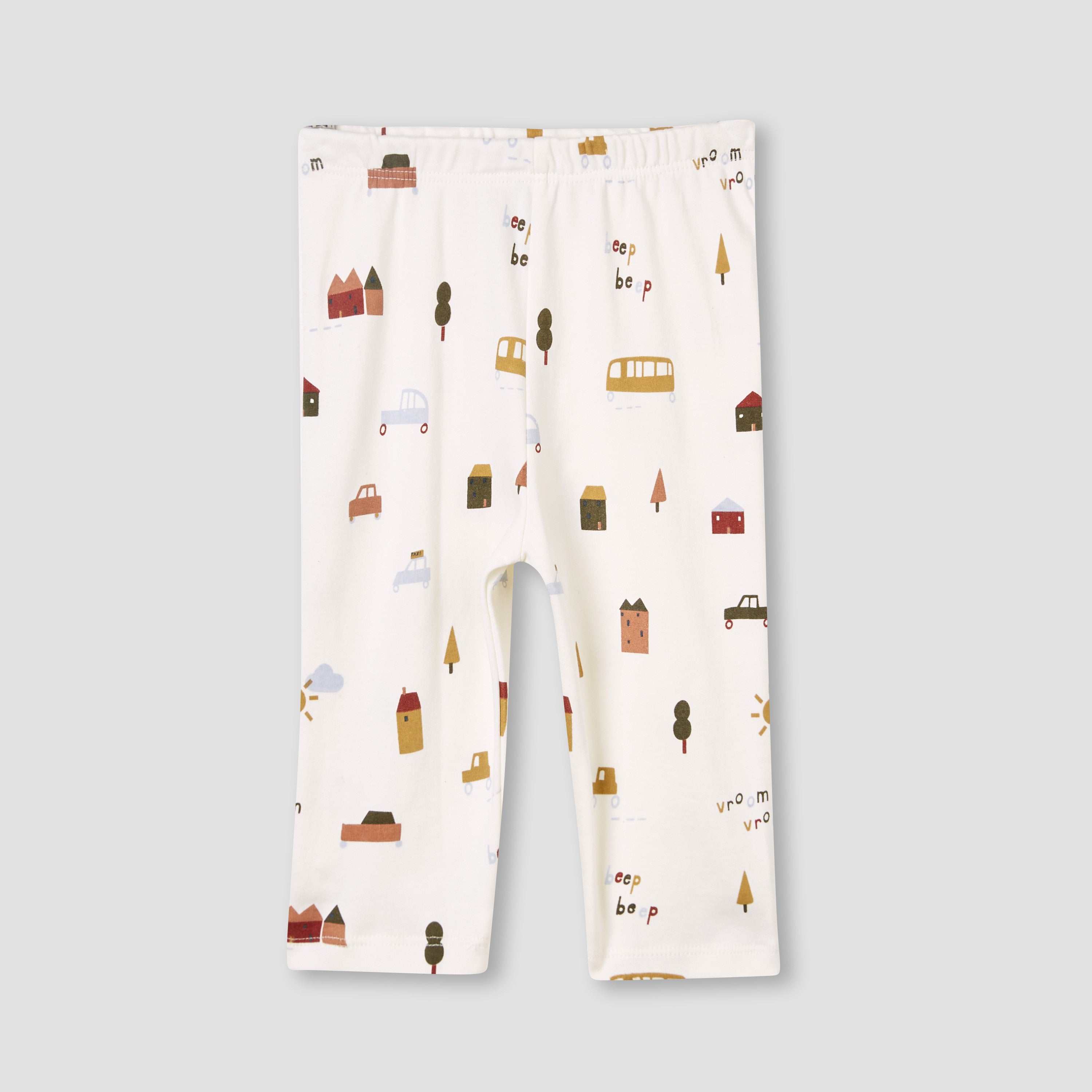 Juniors Pyjama Set with Farmyard Print – Cotton – Long Sleeve – Collared Neck