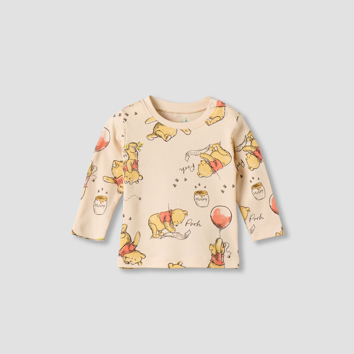 Pack of 2 Disney Cotton Long Sleeves Pyjama Set with Winnie the Pooh Print