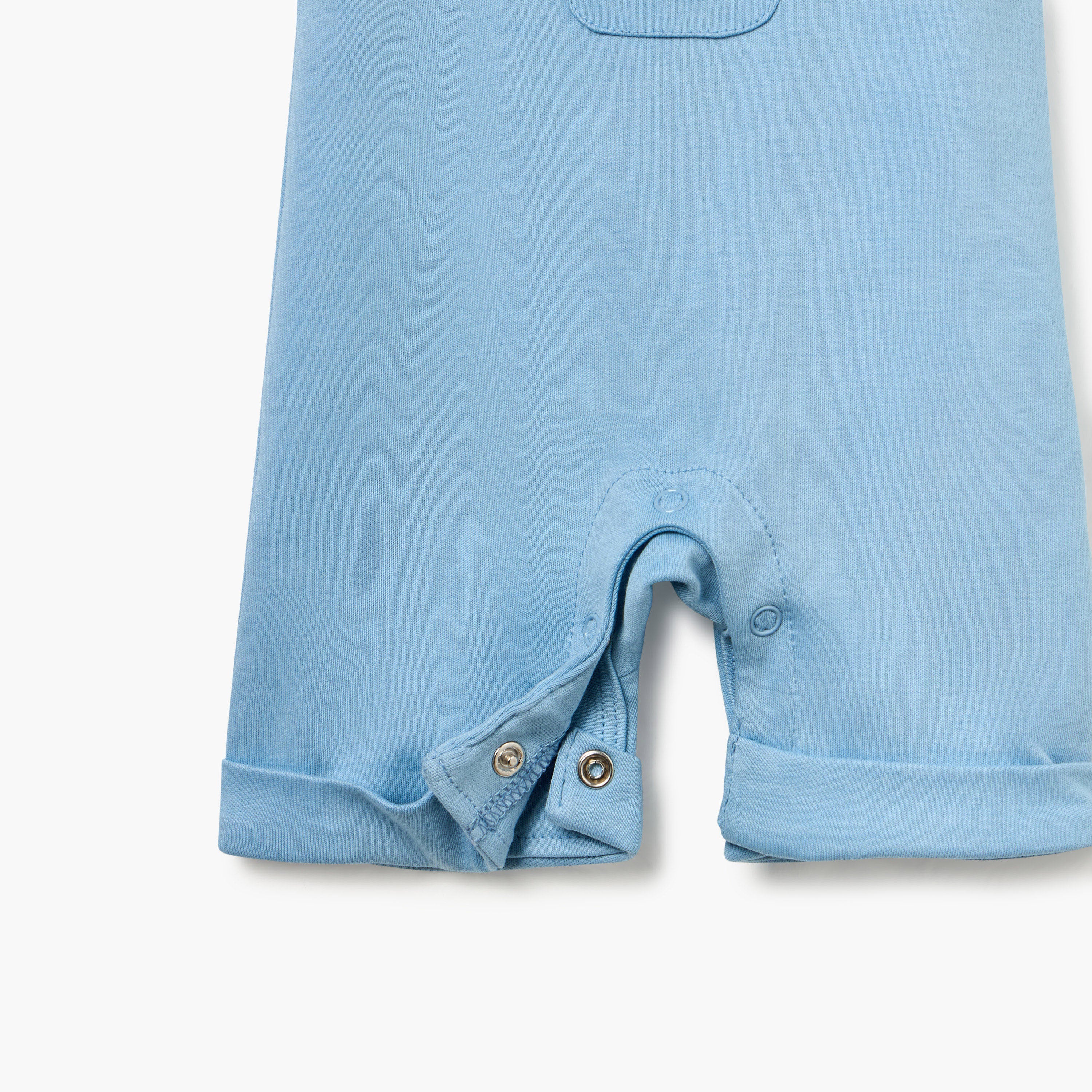 Juniors Striped T-shirt and Dungaree Set
