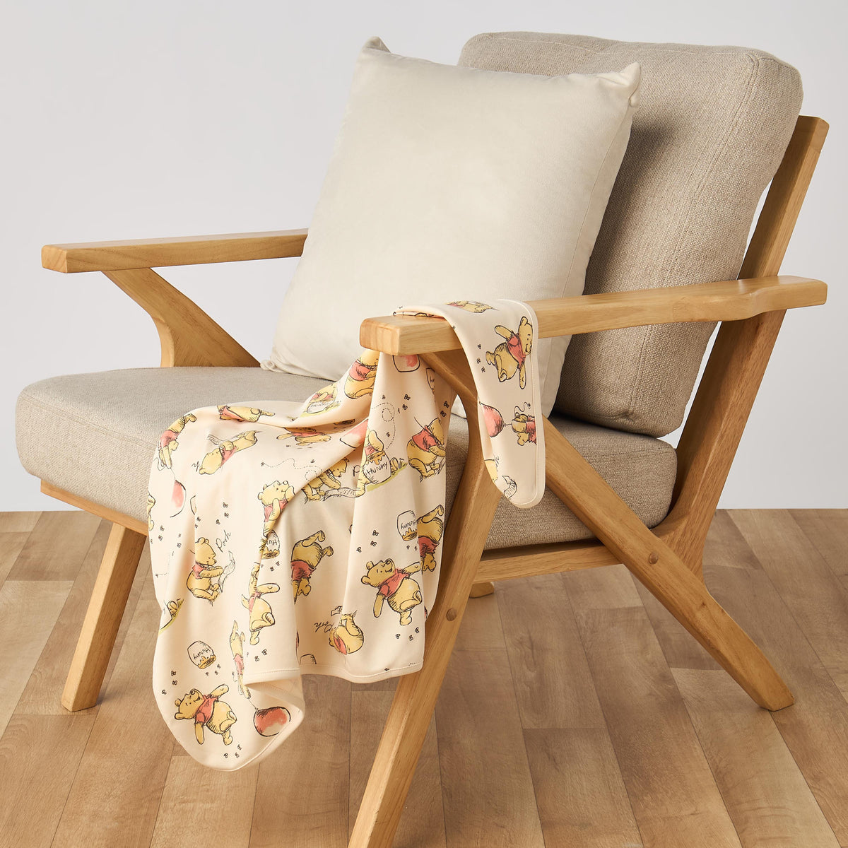 Pack of 2 Disney Receiving Blanket with Winnie the Pooh Print