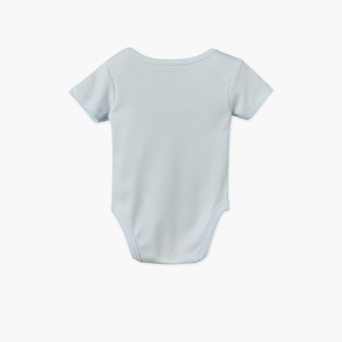 Juniors Cotton Crew Neck Short Sleeves Bodysuit with Seashell Embroidery