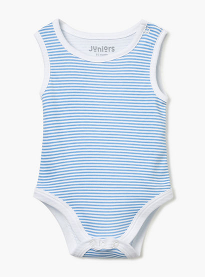 Juniors Printed Sleeveless Bodysuit - Set of 2-baby-boys-clothing-bodysuits-image-3