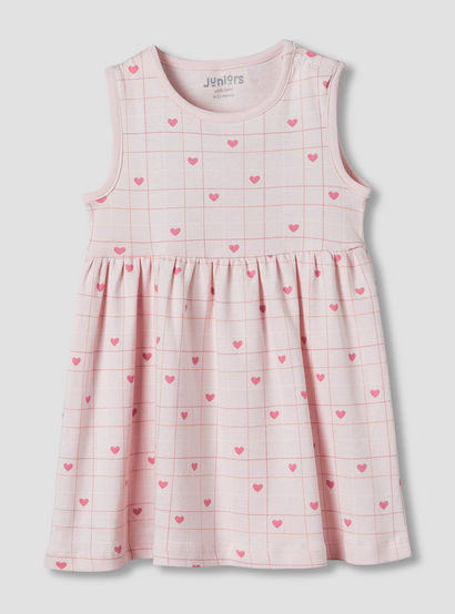 Pack of 2 Juniors Round Neck A-line Dress with Print-baby-girls-clothing-dressesandjumpsuits-image-4