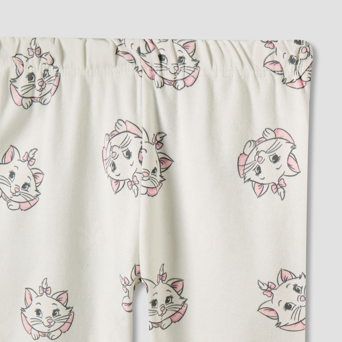 Pack of 2 Disney Cotton Round Neck Long Sleeves Pyjama Set with Marie Print